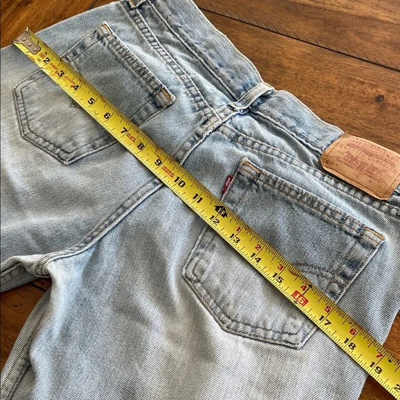 Vintage Levi’s 518 superlow light wash boot cut  denim jeans ( 30 x 28 ) USA - Picture 15 of 16